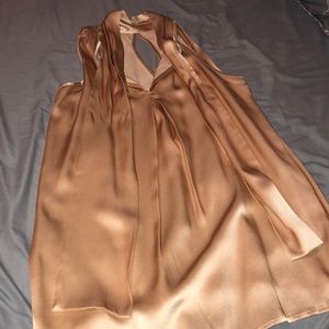 Maison de papillon silk gold blouse